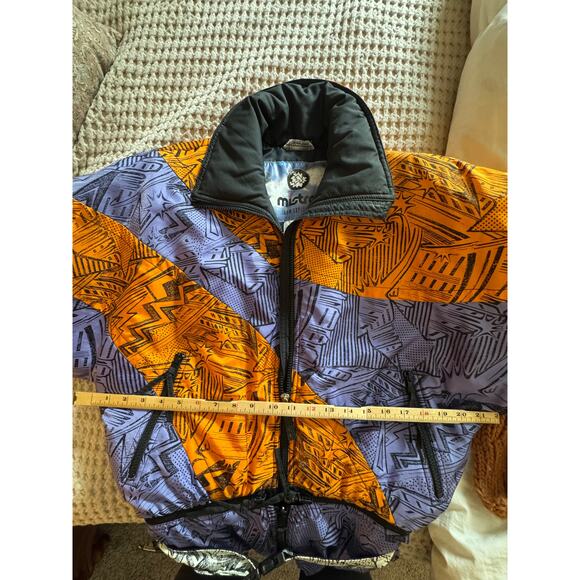 Vintage 80/90 Mistral SKI SUIT SNOW Zip off Pants for black Stirrup One Piece 10 - Picture 8 of 11